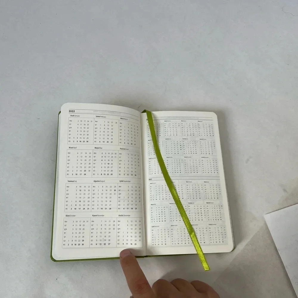 Fabio Richi  Weekly Diary Planner Notebook Journal Hard Cover Pocket Neon